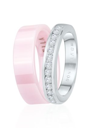 Dondella® mugavad roosad keraamilised sõrmused naistele